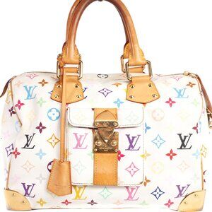 Authentic Louis Vuitton Monogram Multicolor Speedy 30